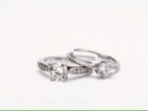 realistic faux diamond rings for engagement